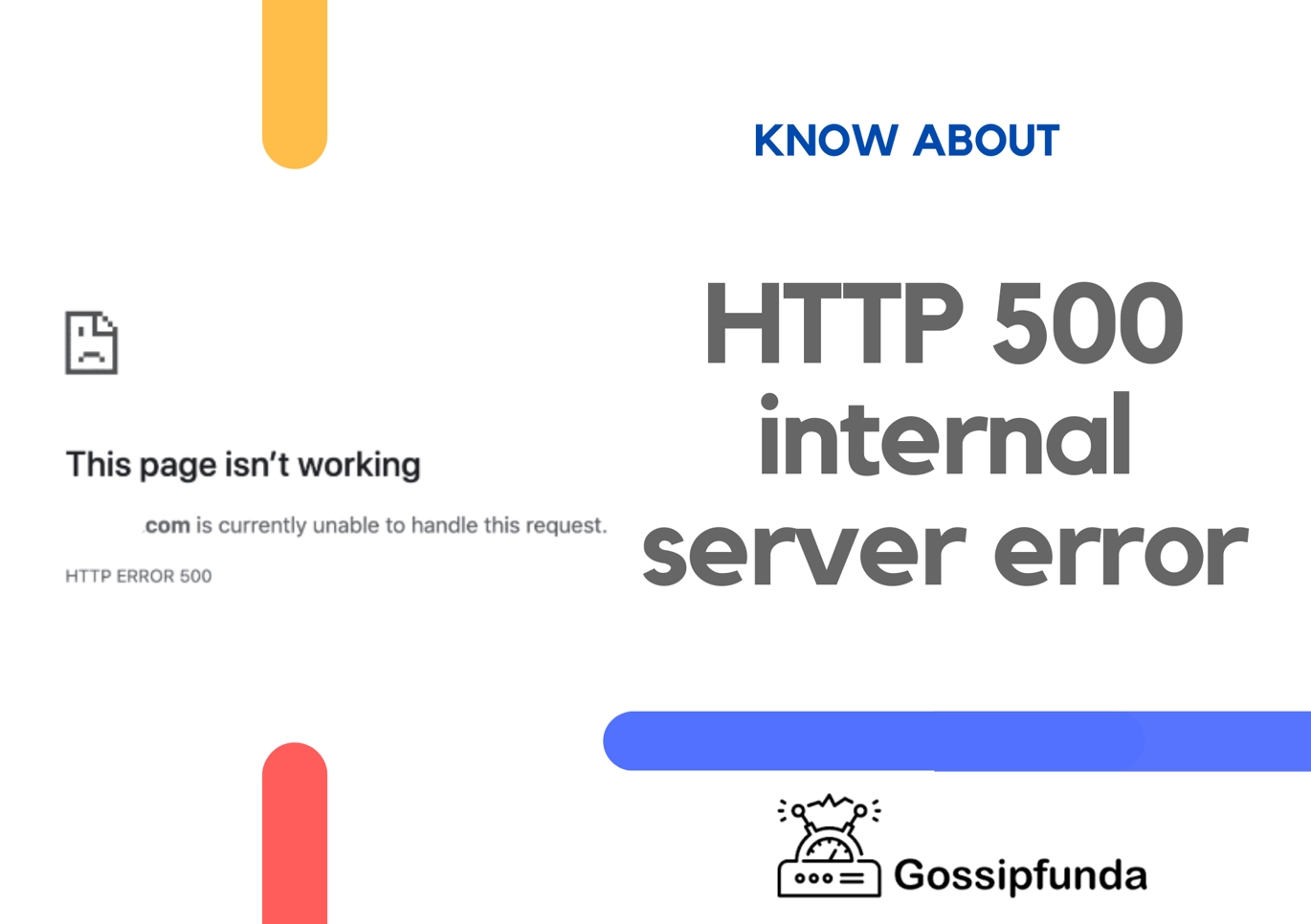 HTTP 500 internal server error- How to Fix - Gossipfunda