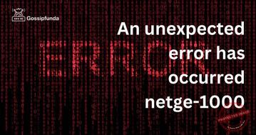 What Does Error Netge-1000 Mean 