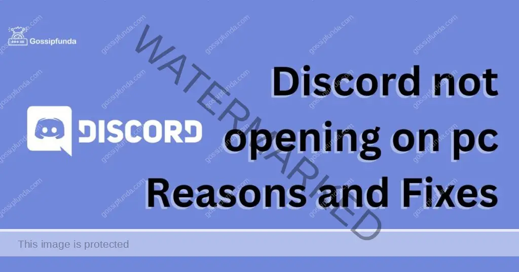 Discord not opening on pc