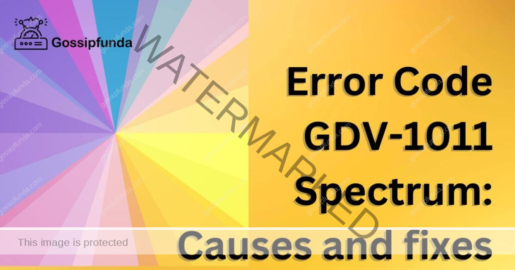 Error Code GDV-1011