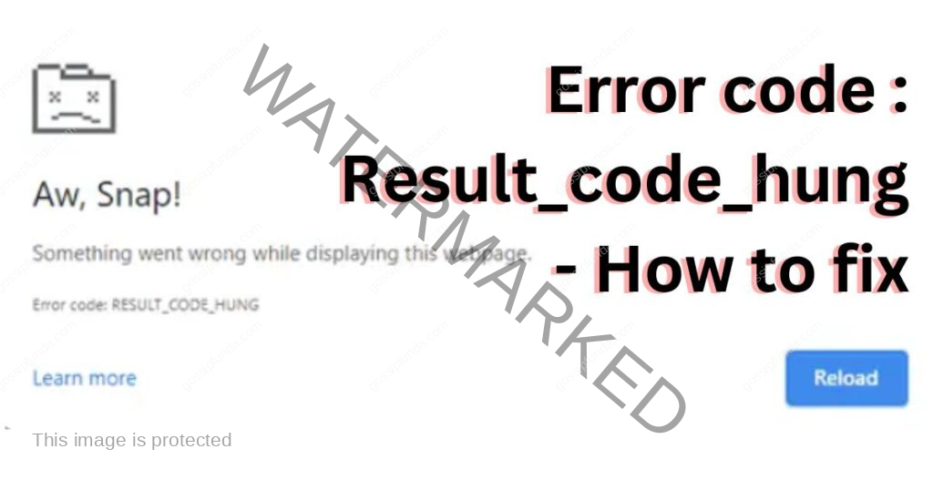 error code : Result_code_hung