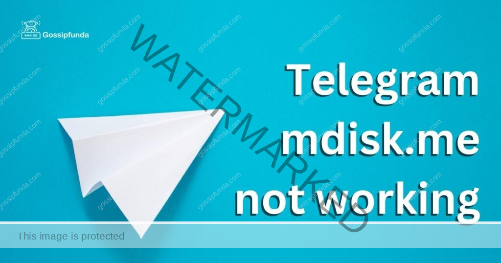 Telegram mdisk.me not working