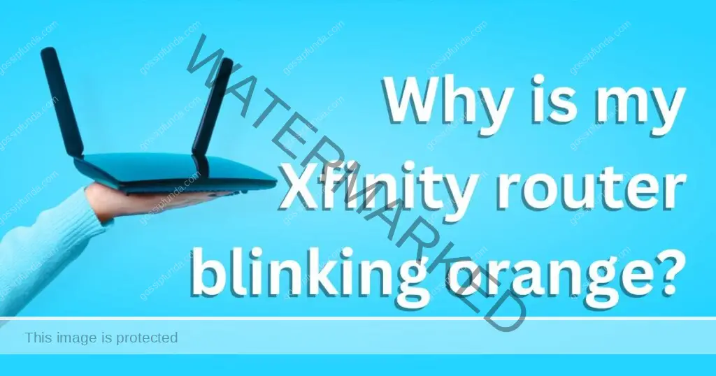 Why is my Xfinity router blinking orange