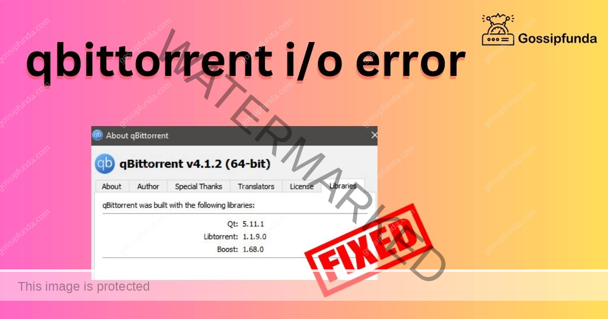 qBittorrent i/o error - Gossipfunda