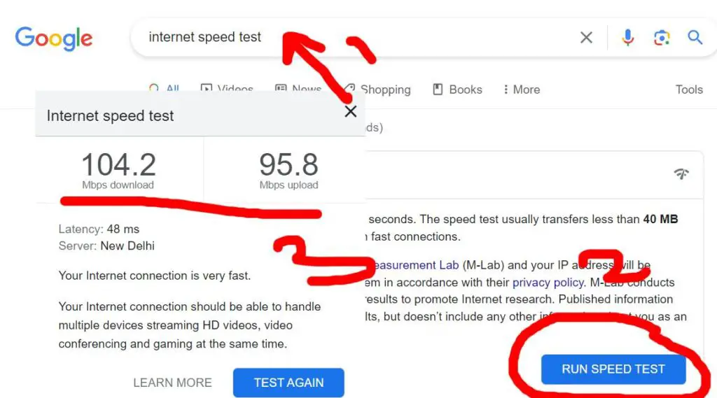 Check Your Internet Connection