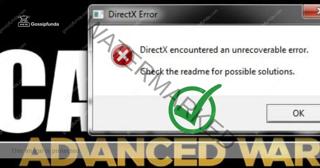 Directx encountered an unrecoverable error