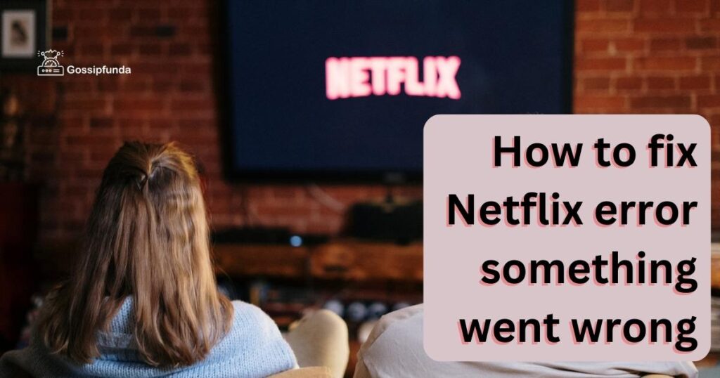 Netflix error something went wrong
