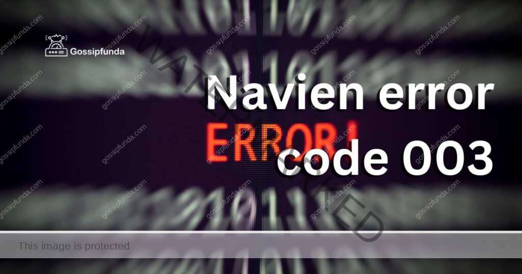 Navien error code 003