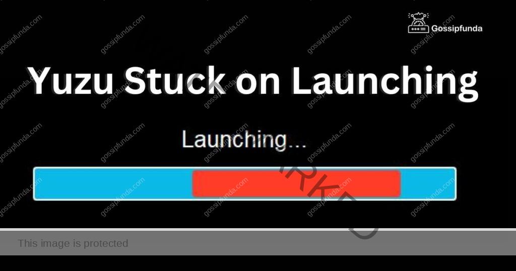yuzu stuck on launching