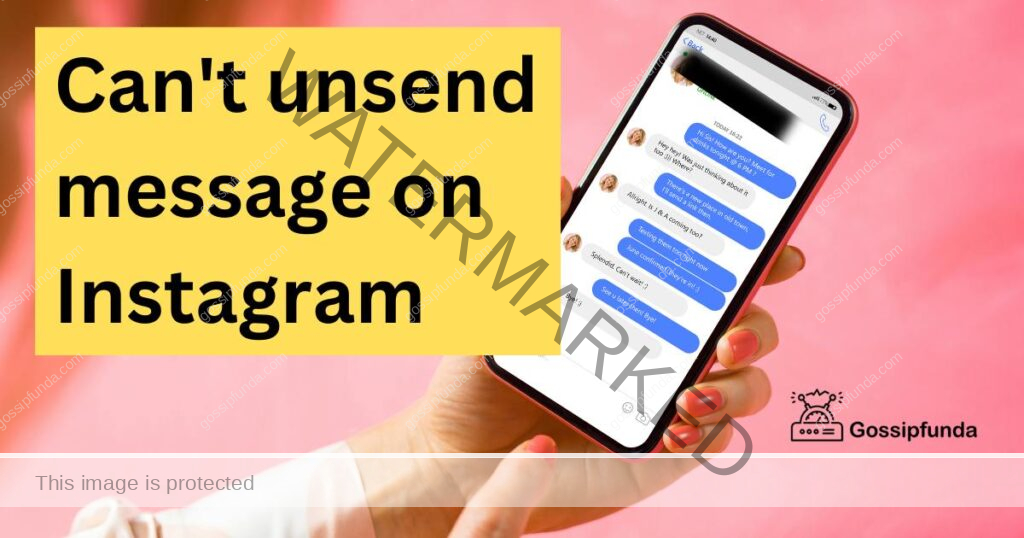 can't unsend message on instagram