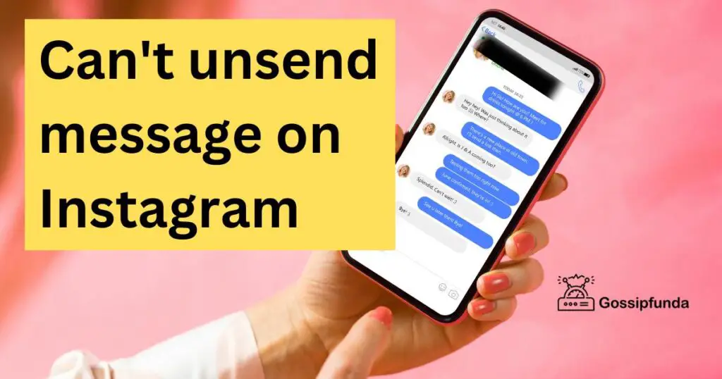 can't unsend message on instagram