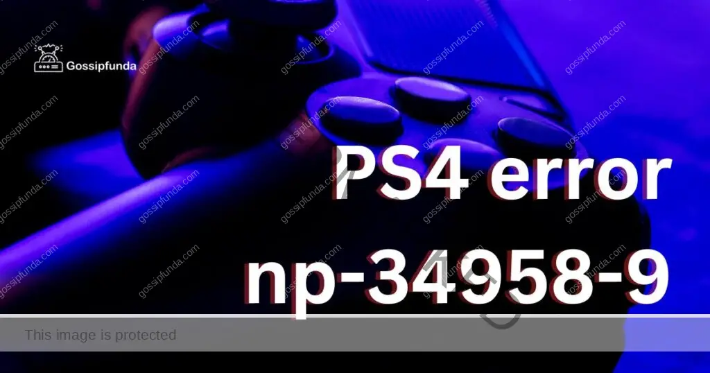 PS4 error np-34958-9