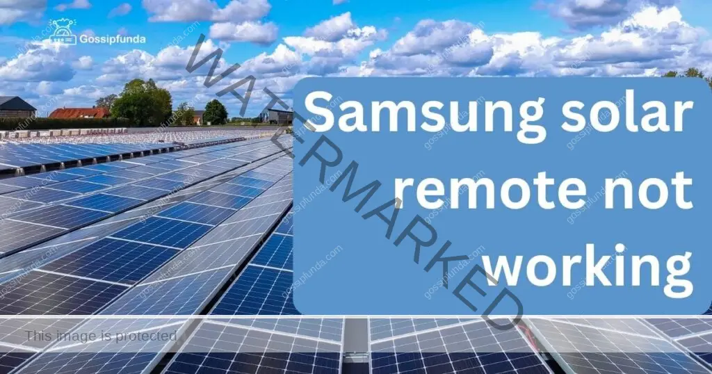 Samsung solar remote not working