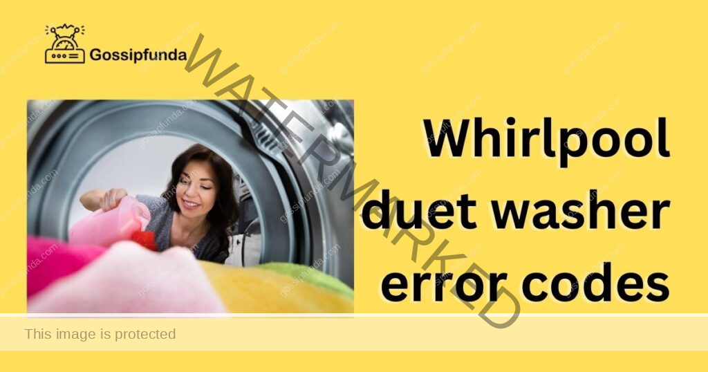 Whirlpool duet washer error codes