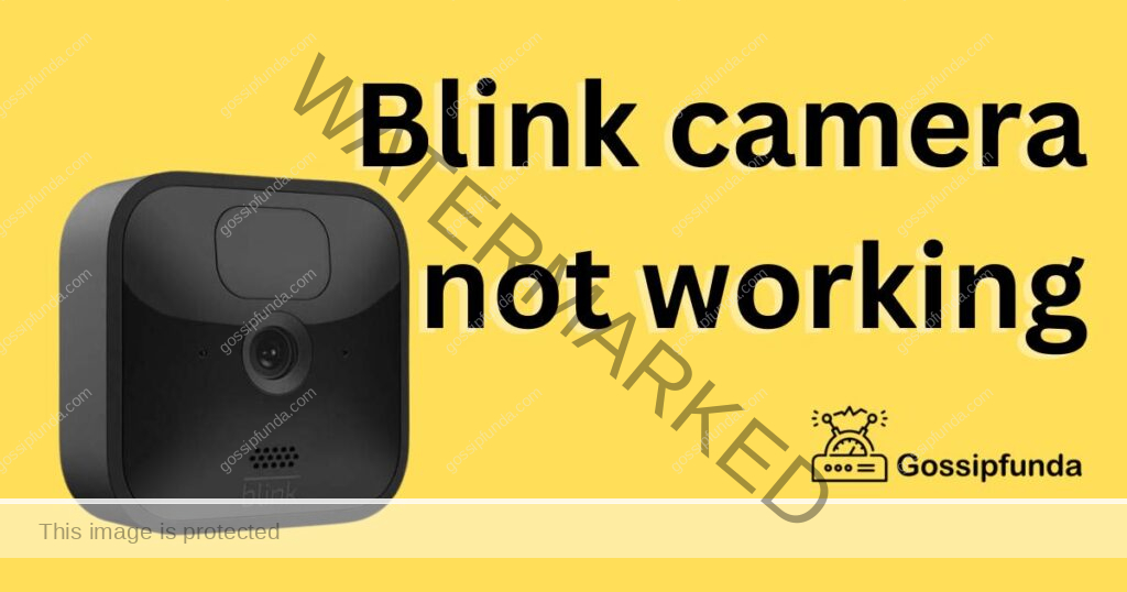Blink camera not working