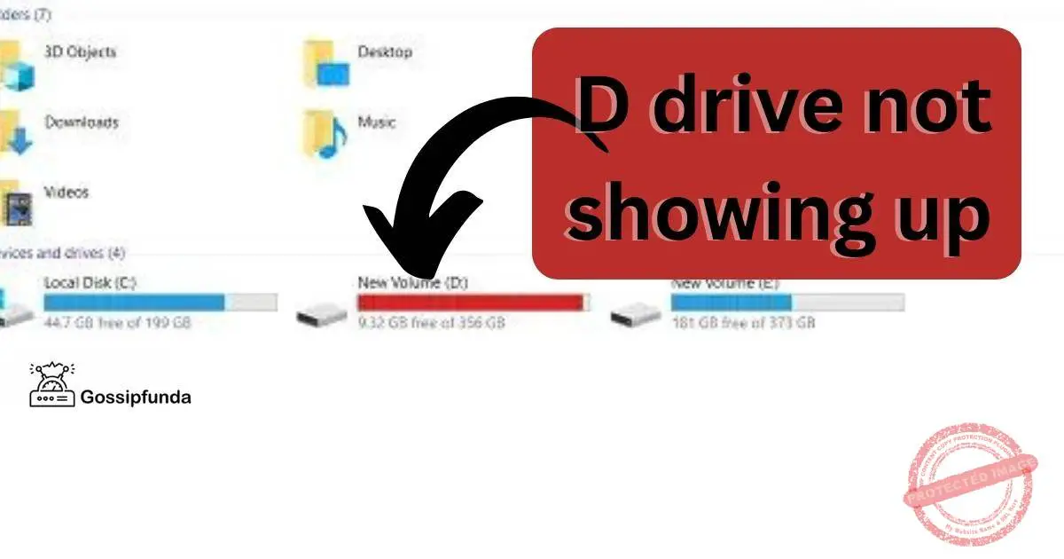 D drive not showing up - Gossipfunda