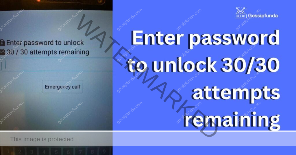 enter password to unlock 30/30 attempts remaining