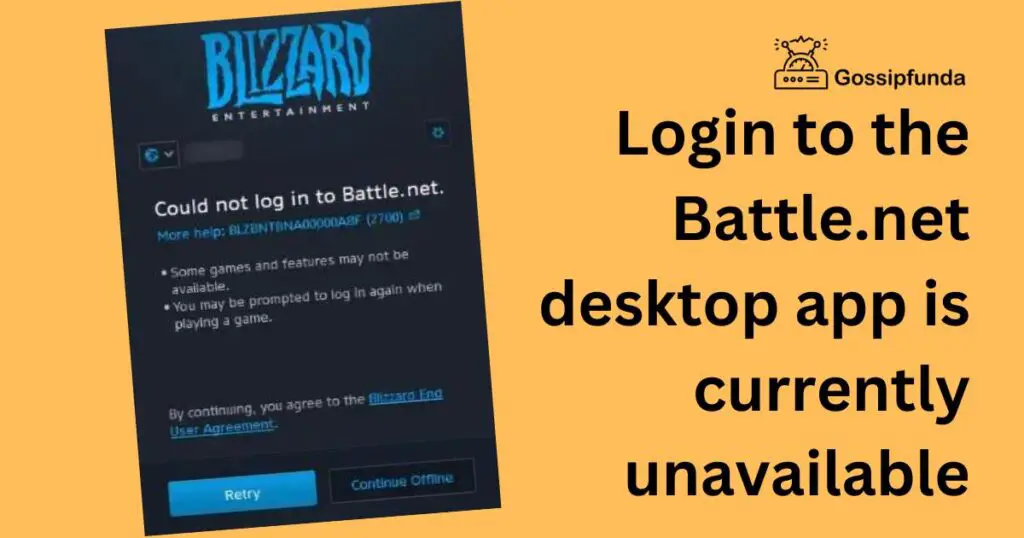 Login to the Battle.net desktop app is currently unavailable