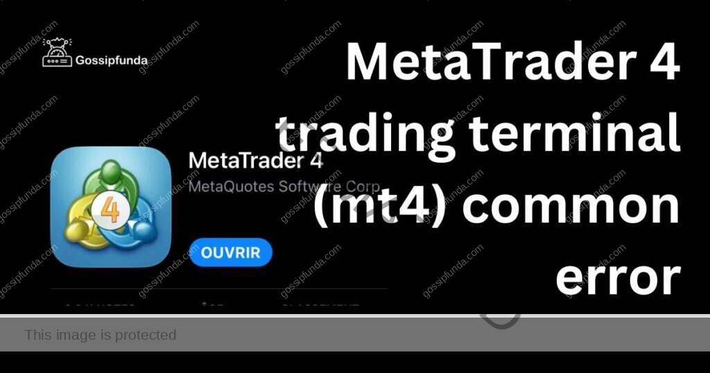 MetaTrader 4 trading terminal (mt4) common error