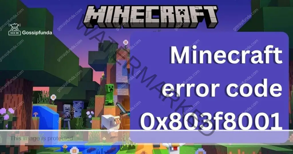 minecraft error code 0x803f8001