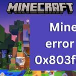 minecraft error code 0x803f8001