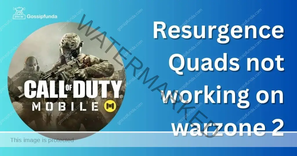 Resurgence Quads not working on warzone 2