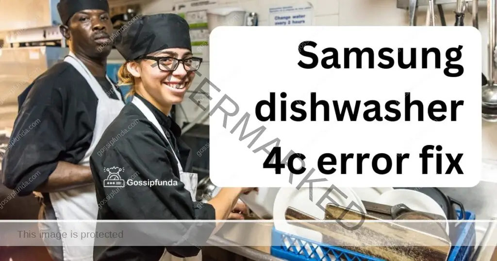 Samsung dishwasher 4c error fix