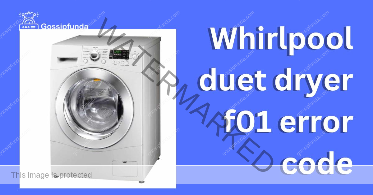 whirlpool duet washer f01