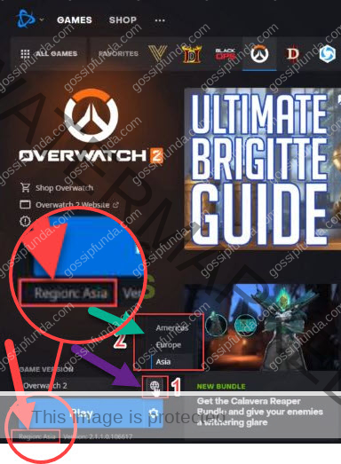 you can change your region in Overwatch 2 