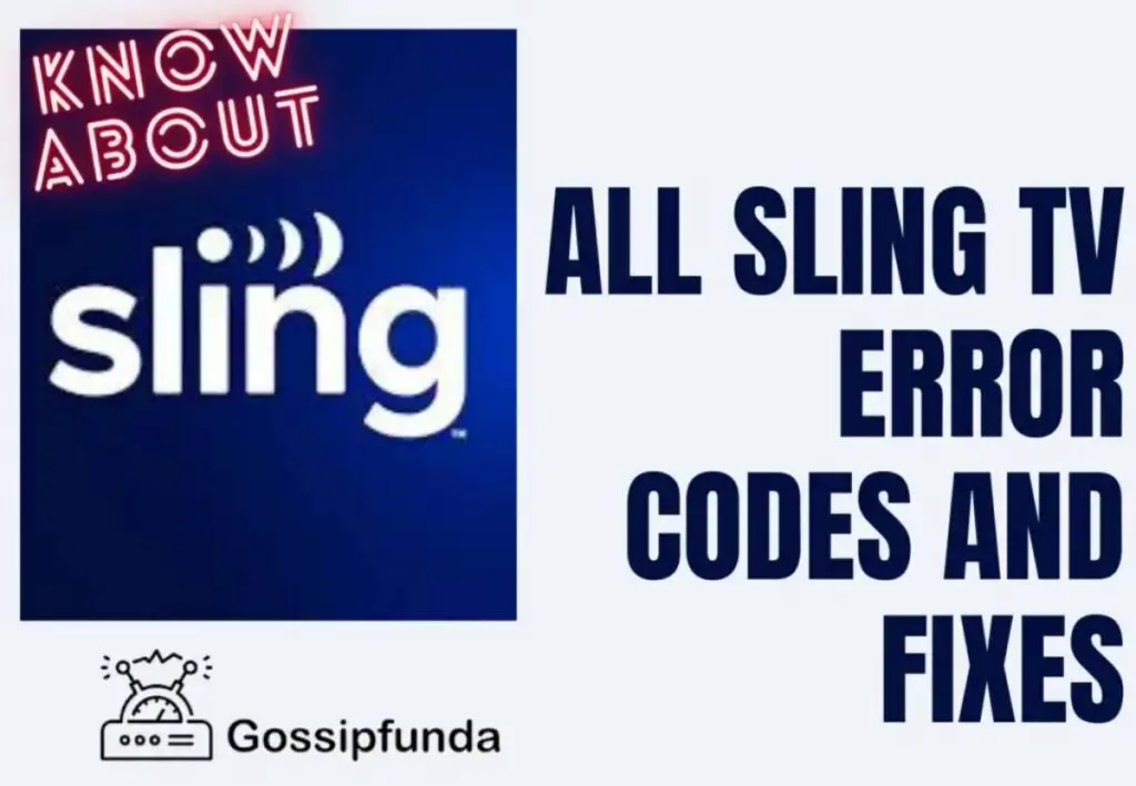 All sling TV error codes and Fixes