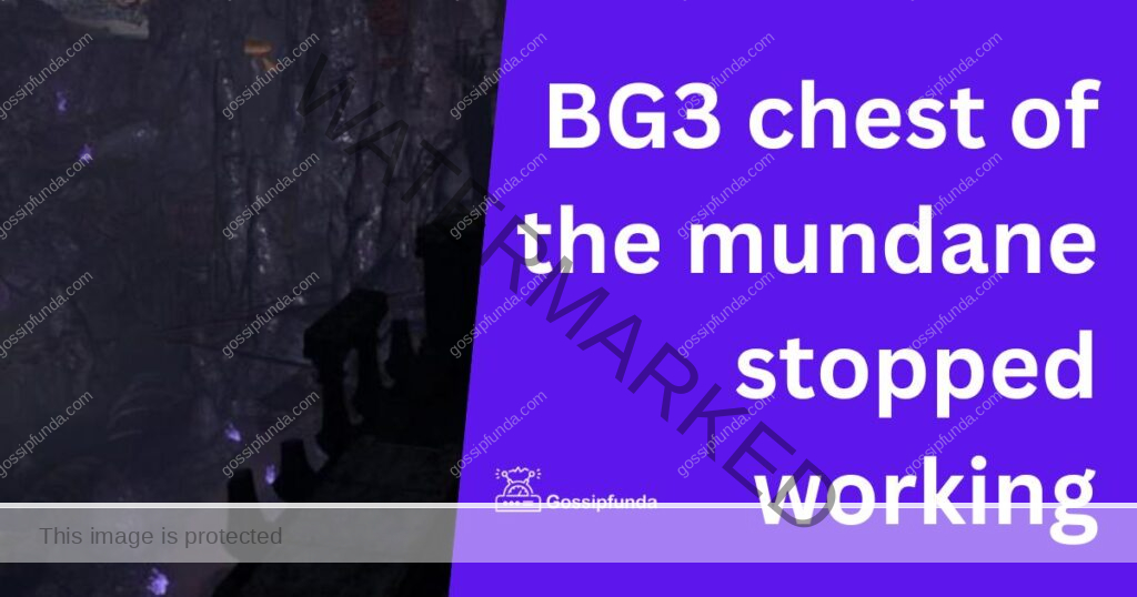 BG3 chest of the mundane stopped working