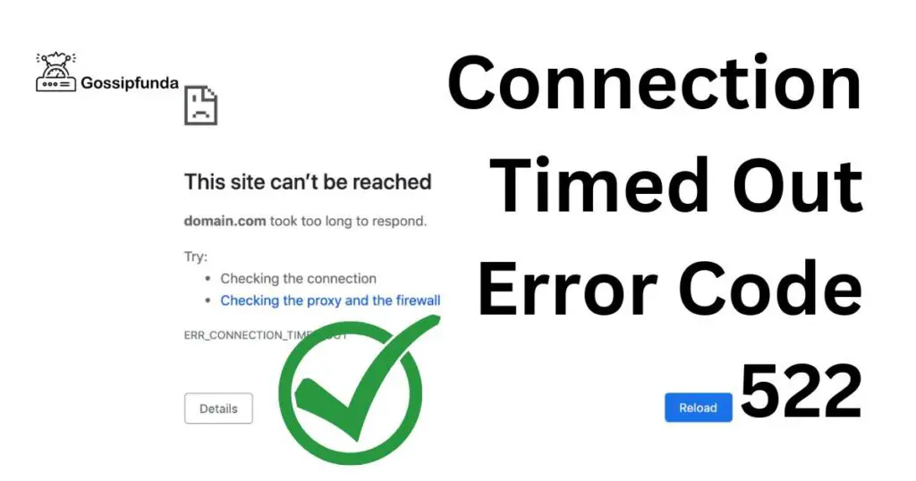 Connection Timed Out Error Code 522