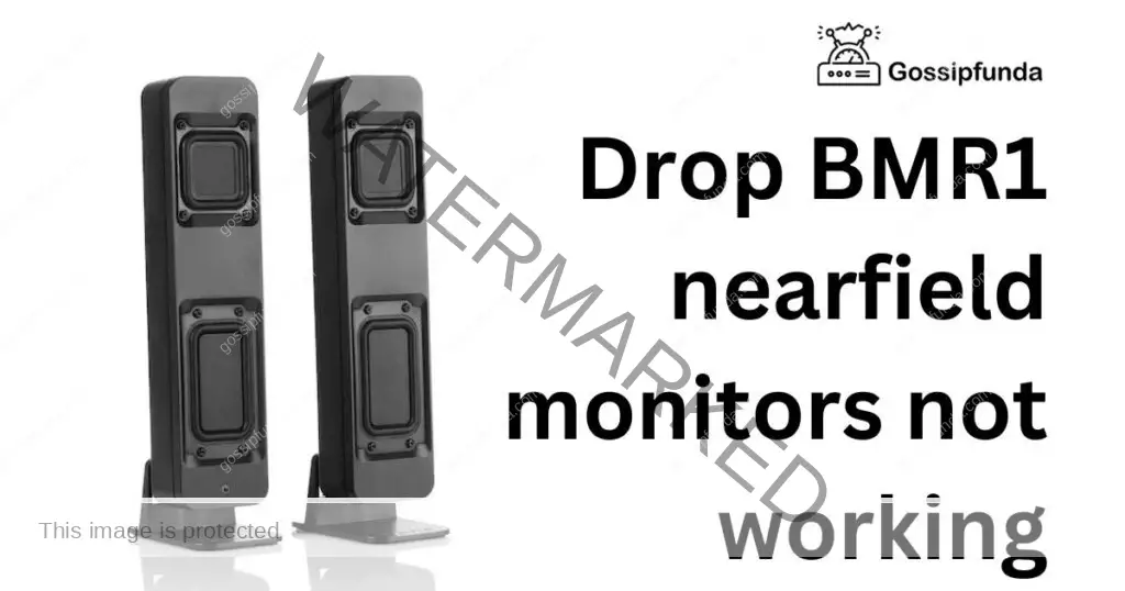 Drop BMR1 nearfield monitors not working