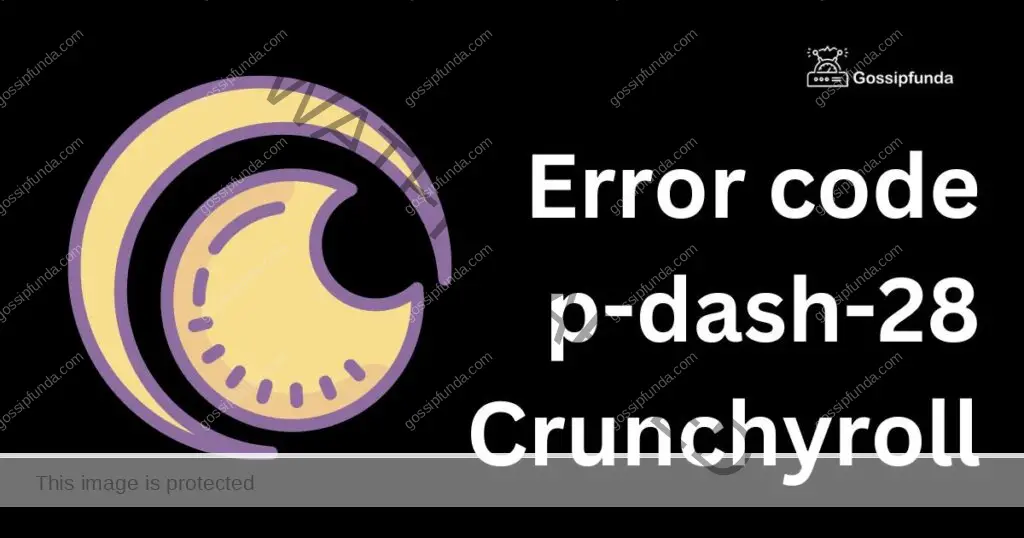 Error code p-dash-28 Crunchyroll