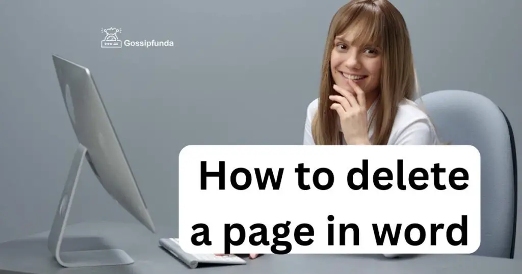 How to delete a page in word