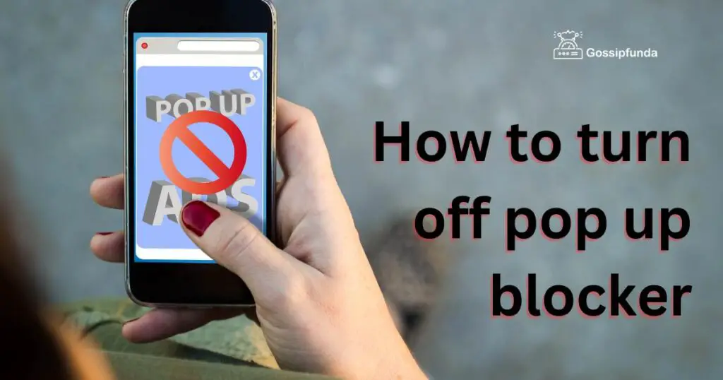 How to turn off pop up blocker