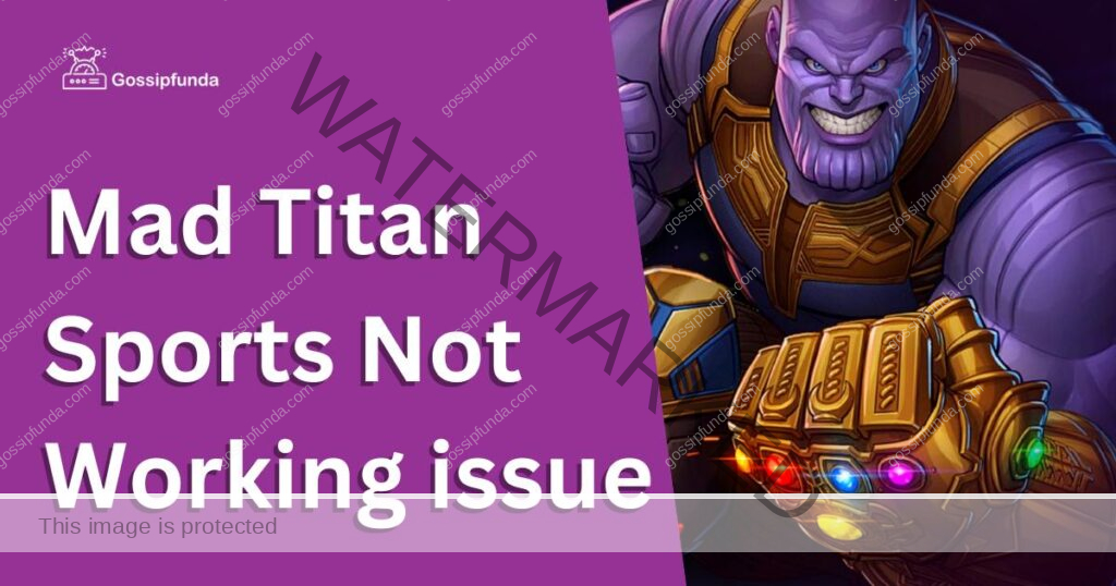 mad titan sports not working