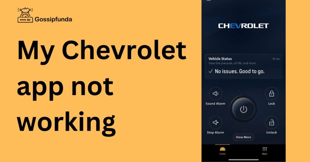 My Chevrolet app not working