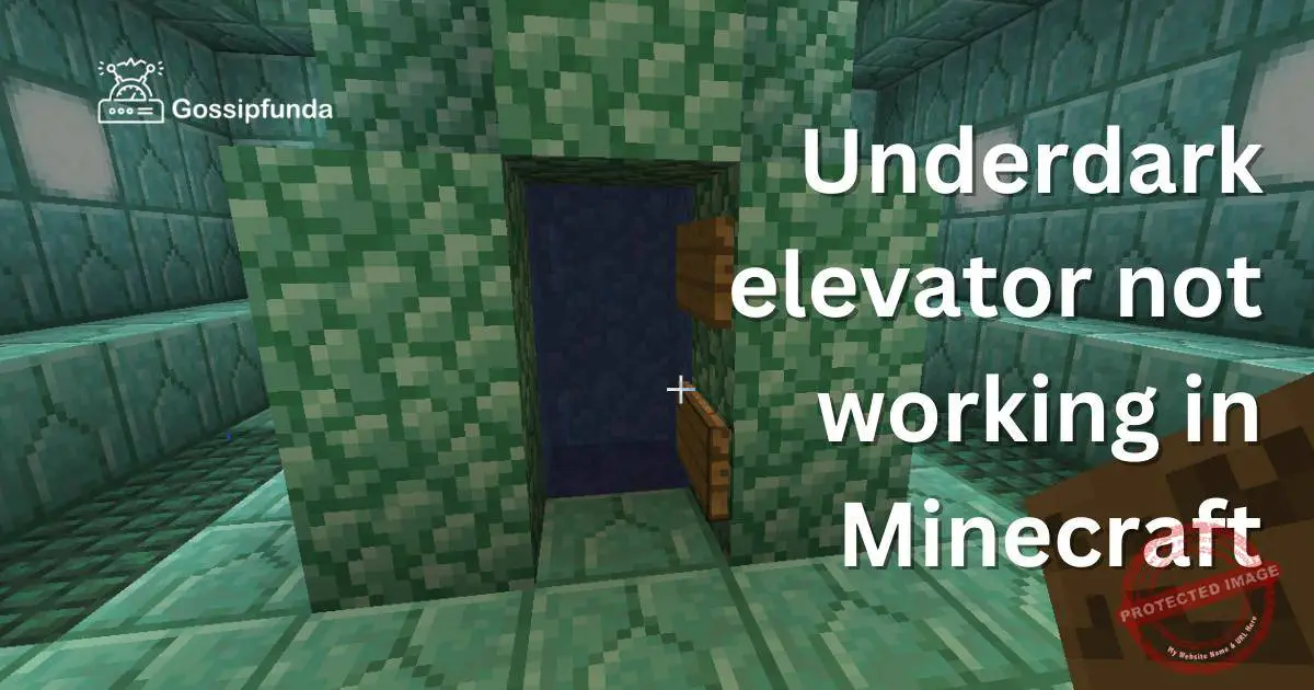 Underdark elevator not working in Minecraft Gossipfunda