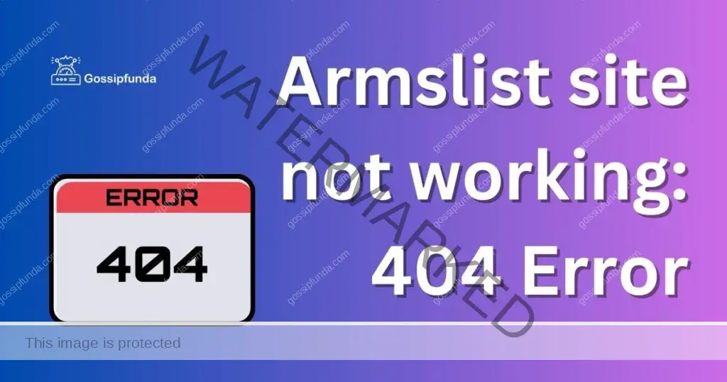 Armslist site not working: 404 Error
