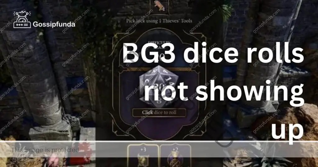 BG3 dice rolls not showing up