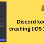 Discord keeps crashing (iOS 17.0.2)