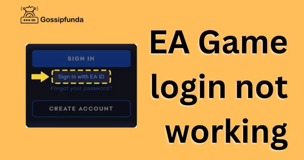 EA Game login not working