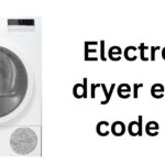 Electrolux dryer error code e64