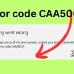 Error code CAA50021