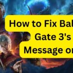 How to Fix Baldur's Gate 3's Error Message on PS5