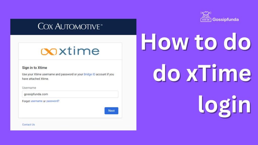 How to do do xTime login