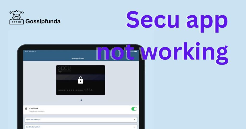 Secu app not working