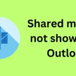 Shared mailbox not showing in Outlook