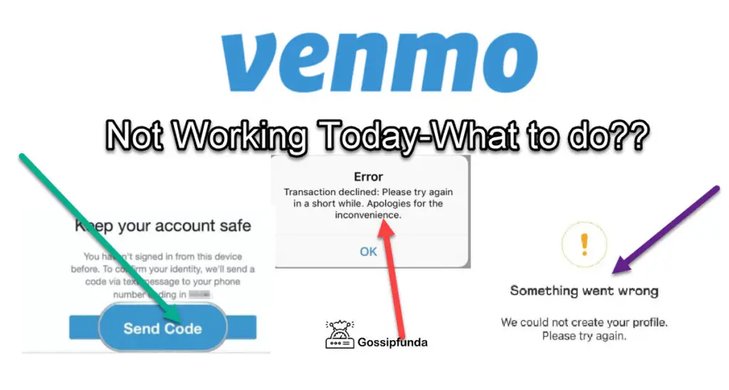 Venmo Error in Authenticating: Something went wrong it stopped working